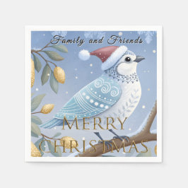 Partridge in einem Birnbaumpapier Napkin Serviette