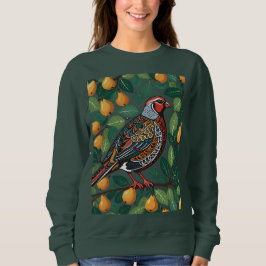 Partridge in einem Birnenbaum-Ausschnitt-Stift 2 Sweatshirt
