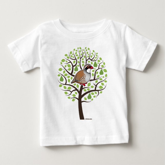 Partridge in einem Birnenbaum Baby T-shirt (Vorderseite)