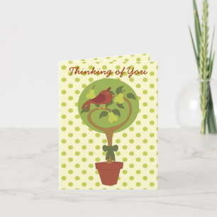 Partridge in einem Birnenbaum Feiertagskarte