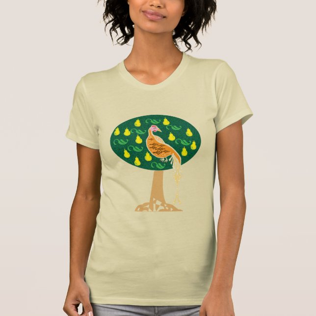 Partridge in einem Birnenbaum T-Shirt (Vorderseite)