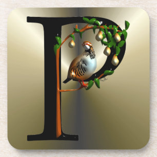Partridge in einem Birnenbaum Untersetzer