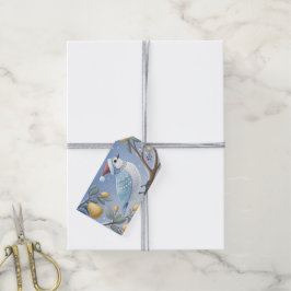 Partridge in einer Birnbaum-Geschenkmarke Geschenkanhänger