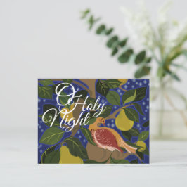 Partridge in einer Birnenbaum-Postkarte Postkarte