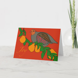 Partridge und Birnen Karte
