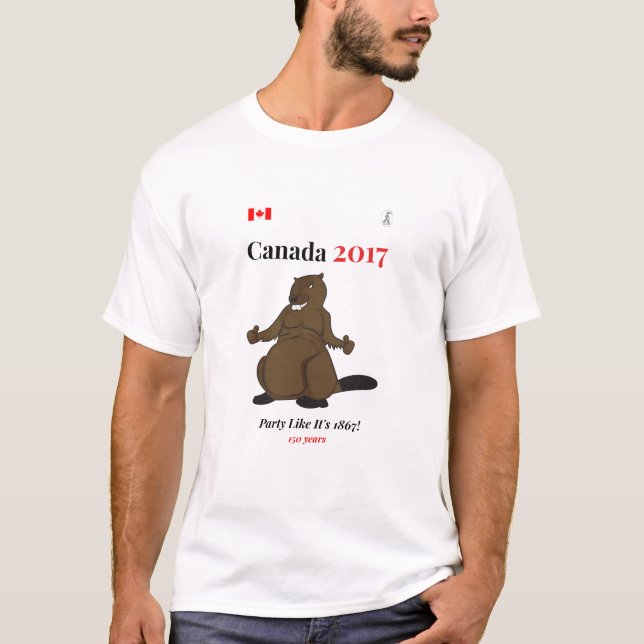 Party 1867 Kanadas 150 im Jahre 2017 T-Shirt (Vorderseite)
