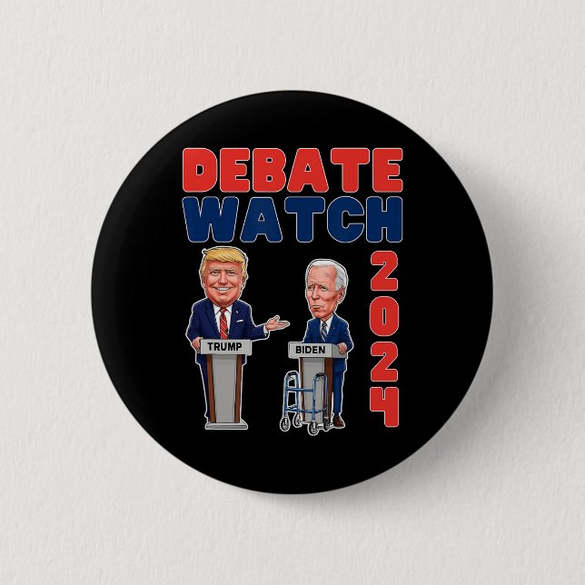 Party 2024 - Trump Biden - Präsident - Wahl Button (Vorderseite)