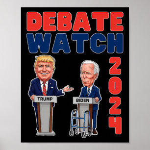 Party 2024 - Trump Biden - Präsident - Wahl Poster