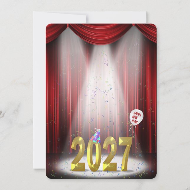 Party 2026 im Rampenlicht Einladung (Vorderseite)