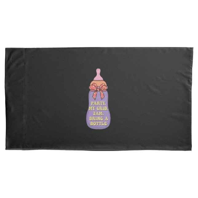 Party 2 Uhr morgens bringen Flasche Kissenbezug (Vorderseite)