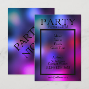 Party-Abend cooler Clubstil Einladung