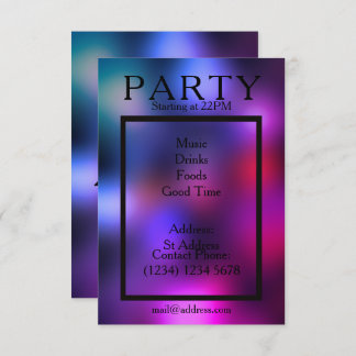 Party-Abend cooler Clubstil Einladung