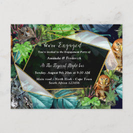 Party-Abendfest zum Thema Einladungspostkarte