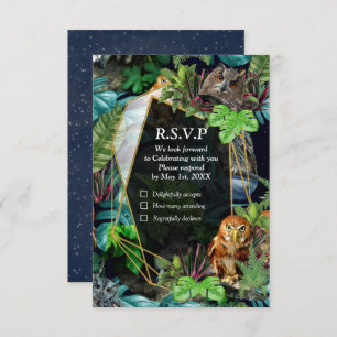 Party-Abendfest zum Thema RSVP Karte