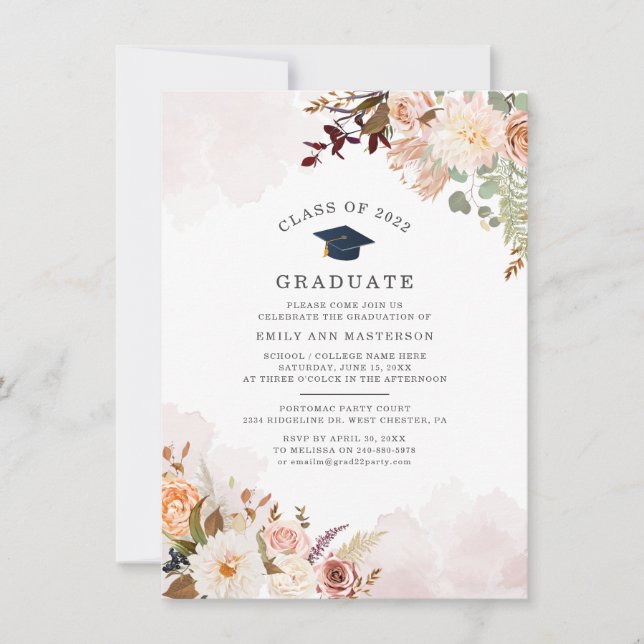 Party-Abschluss 2025 Einladung (Vorderseite)