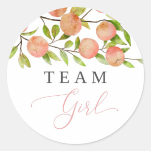 Party-Abstimmung für weibliche Geschlechter Runder Aufkleber