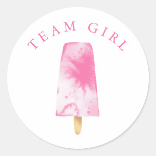 Party-Abstimmung über das weibliche Geschlecht Runder Aufkleber