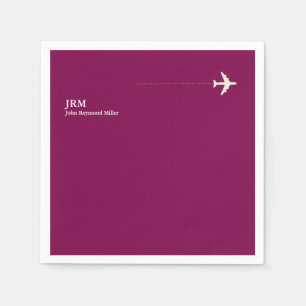 Party Aero für das Pilotprogramm "Weinfarbe" des F Serviette