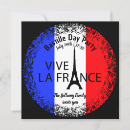 Party am Bastille Day 14. Juli Feier Einladung