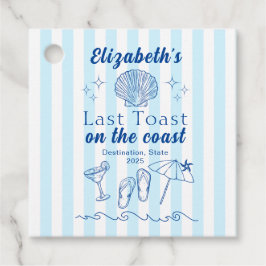 Party am Strand von Bachelorette Geschenkanhänger