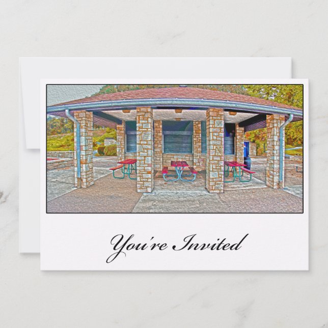 Party an der Park-Einladung Einladung (Vorderseite)