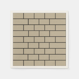 Party an der Ziegelwand Serviette