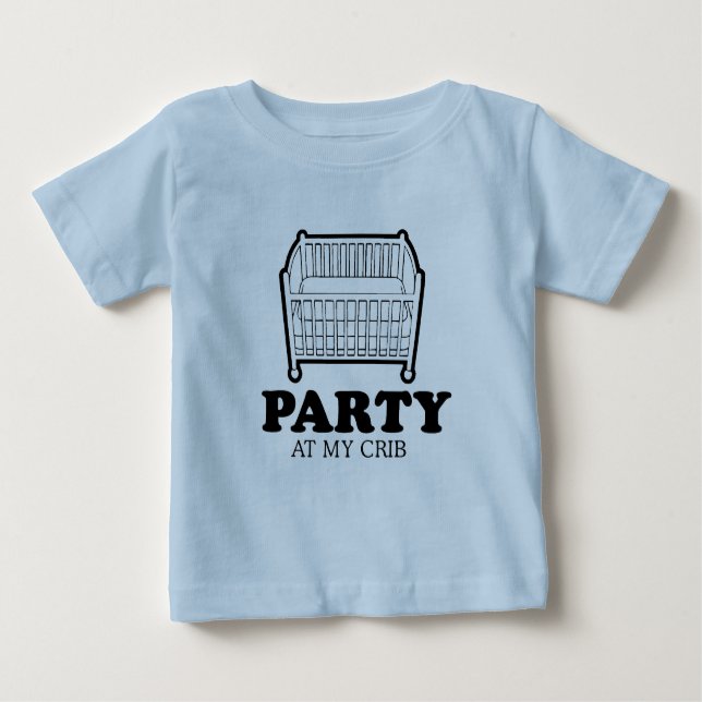 Party an meinem Krippenbaby-T - Shirt (Vorderseite)