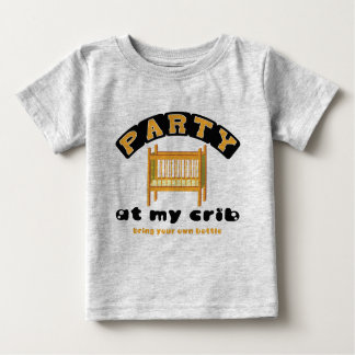 Party an meiner Krippe, BYOB, lustig, Baby, Shirt
