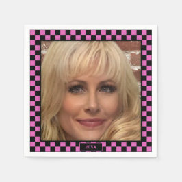 Party an! Pink Serviette