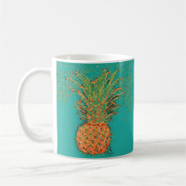 Party Ananas-Abstrakt Ananas auf hell Kaffeetasse