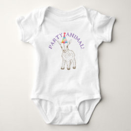 Party Animal Baby Bodysuit - Funny Goat 1st Outfit Baby Strampler