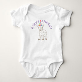 Party Animal Baby Bodysuit - Funny Goat 1st Outfit Strampler