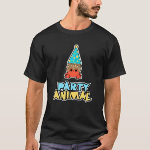Party Animal Crab Grafik Geburtstag T-Shirt