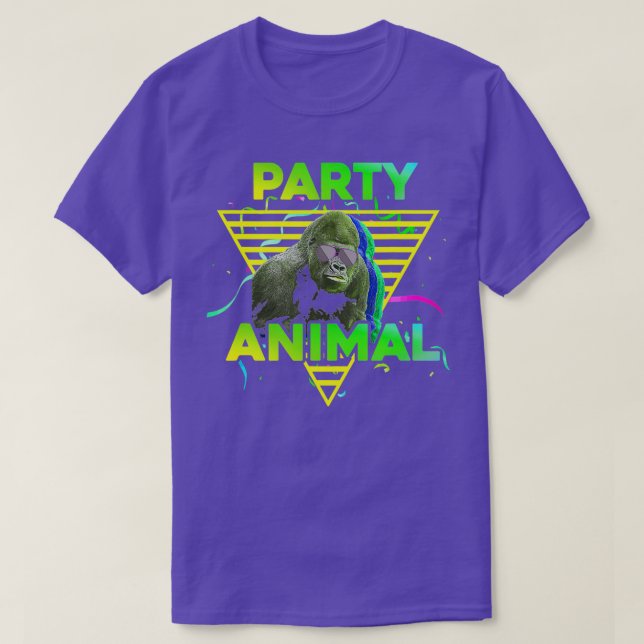 PARTY ANIMAL Funny Gorilla Girl Boy Kid Birthday P T-Shirt (Design vorne)