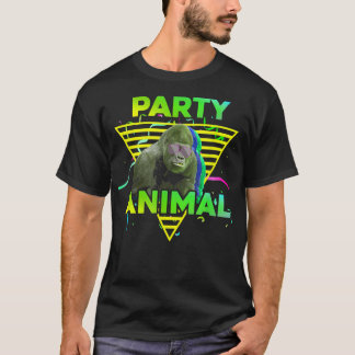 PARTY ANIMAL Funny Gorilla Girl Boy Kind Jung Gebu T-Shirt