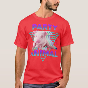 PARTY ANIMAL Funny Pig Lover Girls Boys Kinder Far T-Shirt