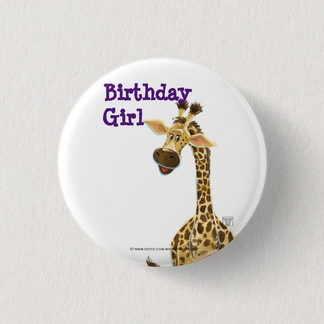 Party Animal Giraffe Button (Vorderseite)