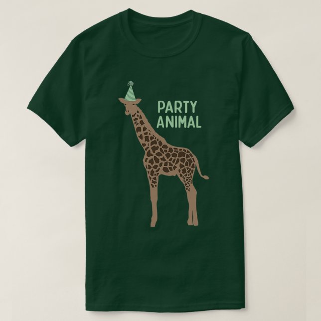 Party Animal Giraffe Dullish Giraffe T-Shirt (Design vorne)
