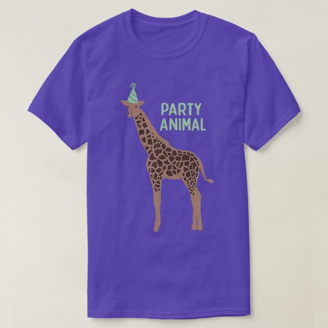 Party Animal Giraffe Giraffe Giraffe Giraffe T-Shirt (Design vorne)