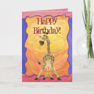 Party Animal Giraffe Karte