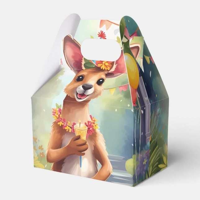 Party Animal Niedlich Kangaroo v2 | Geschenkschachtel (Vorderseite)