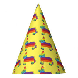 Party ANIMAL Rainbow Donkey Piñata Birthday Fiesta Partyhütchen