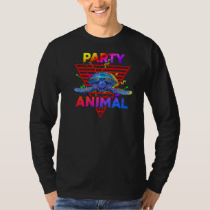 Party Animal Sea Turtle Girls Boys Kindergeburtsta T-Shirt
