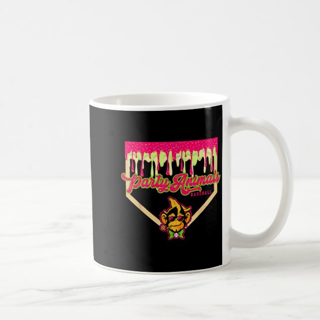 Party animals baseball drippy plate monkey  kaffeetasse (Rechts)