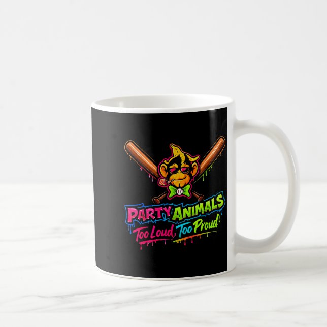 Party Animals Baseball Trikot  Kaffeetasse (Rechts)