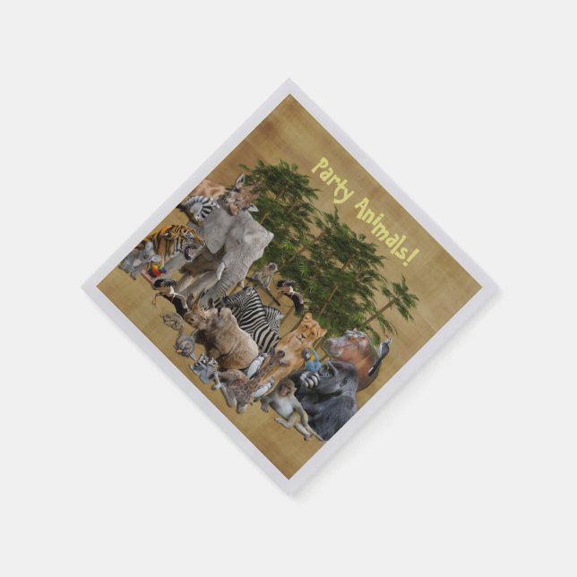 Party Animals Cocktail Napkins Serviette (Ecke)