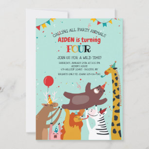 Party Animals Einladung