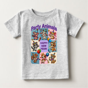 Party Animals "Frohes Neues Jahr" Baby T-shirt