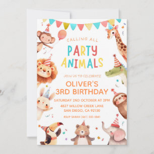 Party Animals Geburtstagseinladung Einladung