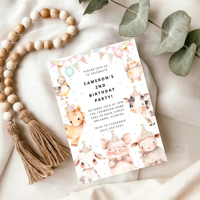 Party Animals Safari Birthday Party Invitation Einladung (Von Creator hochgeladen)